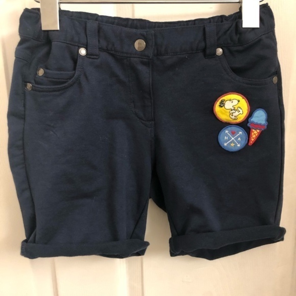 Hanna Andersson peanut navy shorts 130‎